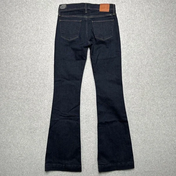 Lucky Brand Brooke Flare Jeans Womens 0/25 Dark Wash Mid Rise Super Stretch NEW - Picture 3 of 8